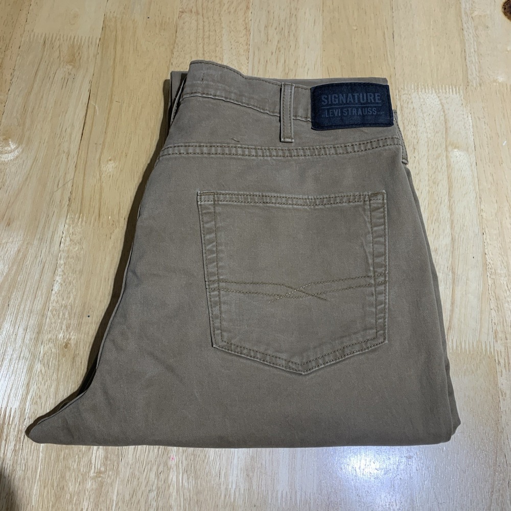 Signature by Levi Strauss & Co Brown‎ Wash Ath Fit Jeans - Men's Size W38x L30